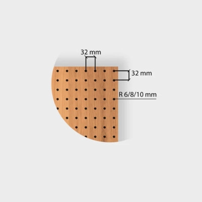 Yutucu Ahşap Akustik Panel 1000